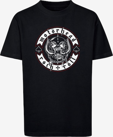 Merchcode Shirt 'Motorhead - Biker Badge' in Zwart: voorkant