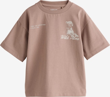 T-Shirt Next en marron : devant