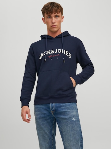 JACK & JONES Mikina 'Friday' - Modrá: predná strana