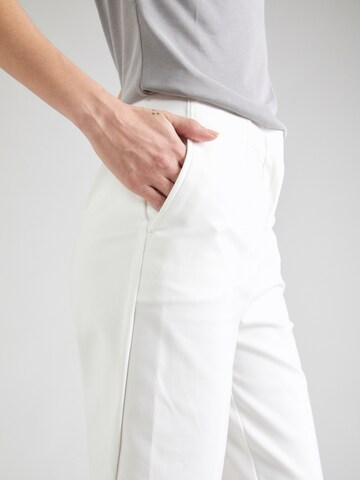 Marks & Spencer Regular Trousers with creases 'Mia' in Beige