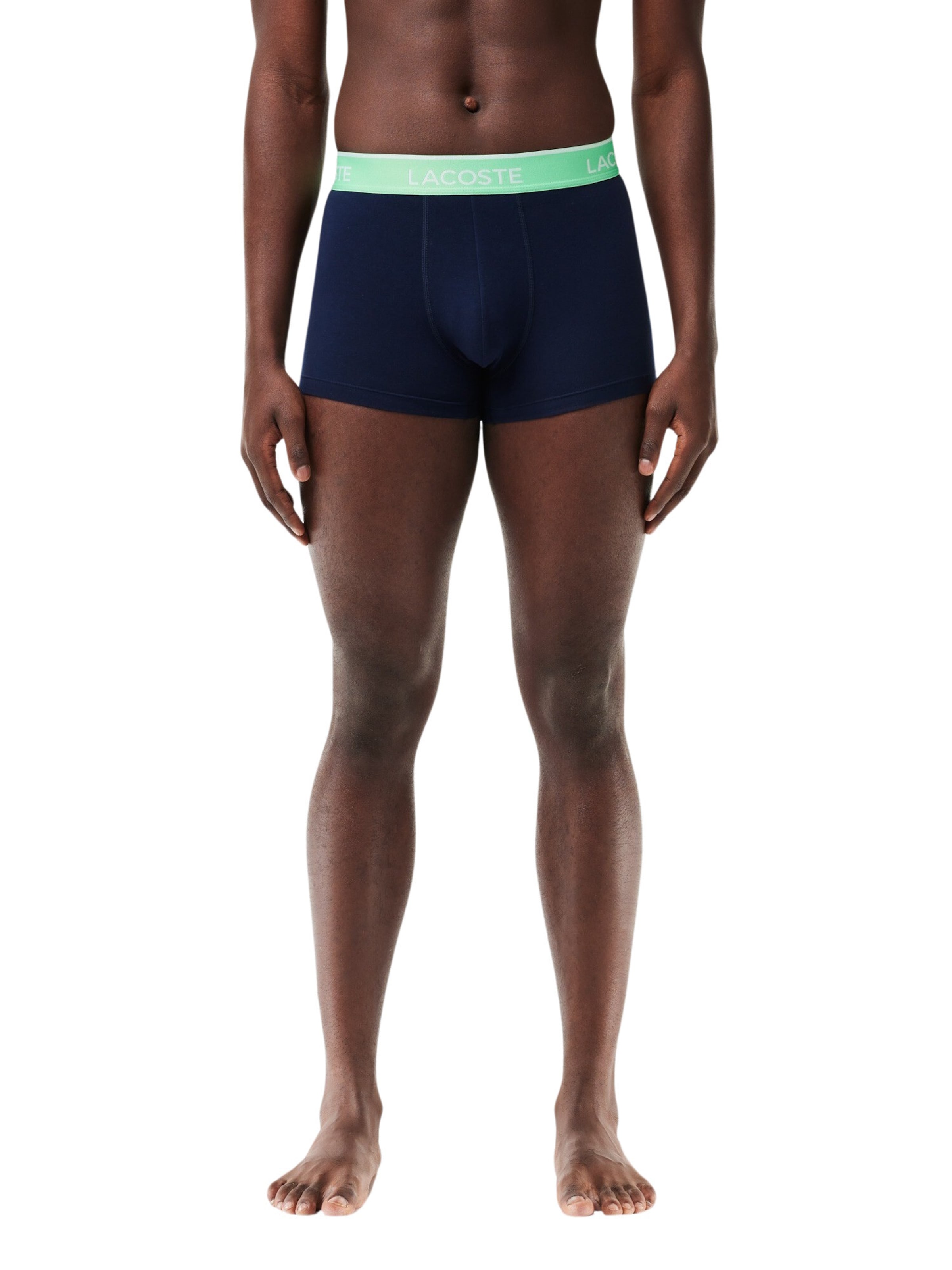 LACOSTE Boxerky – modrá: přední strana