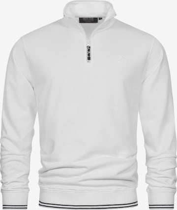 INDICODE JEANS Sweatshirt 'Nate' in White: front