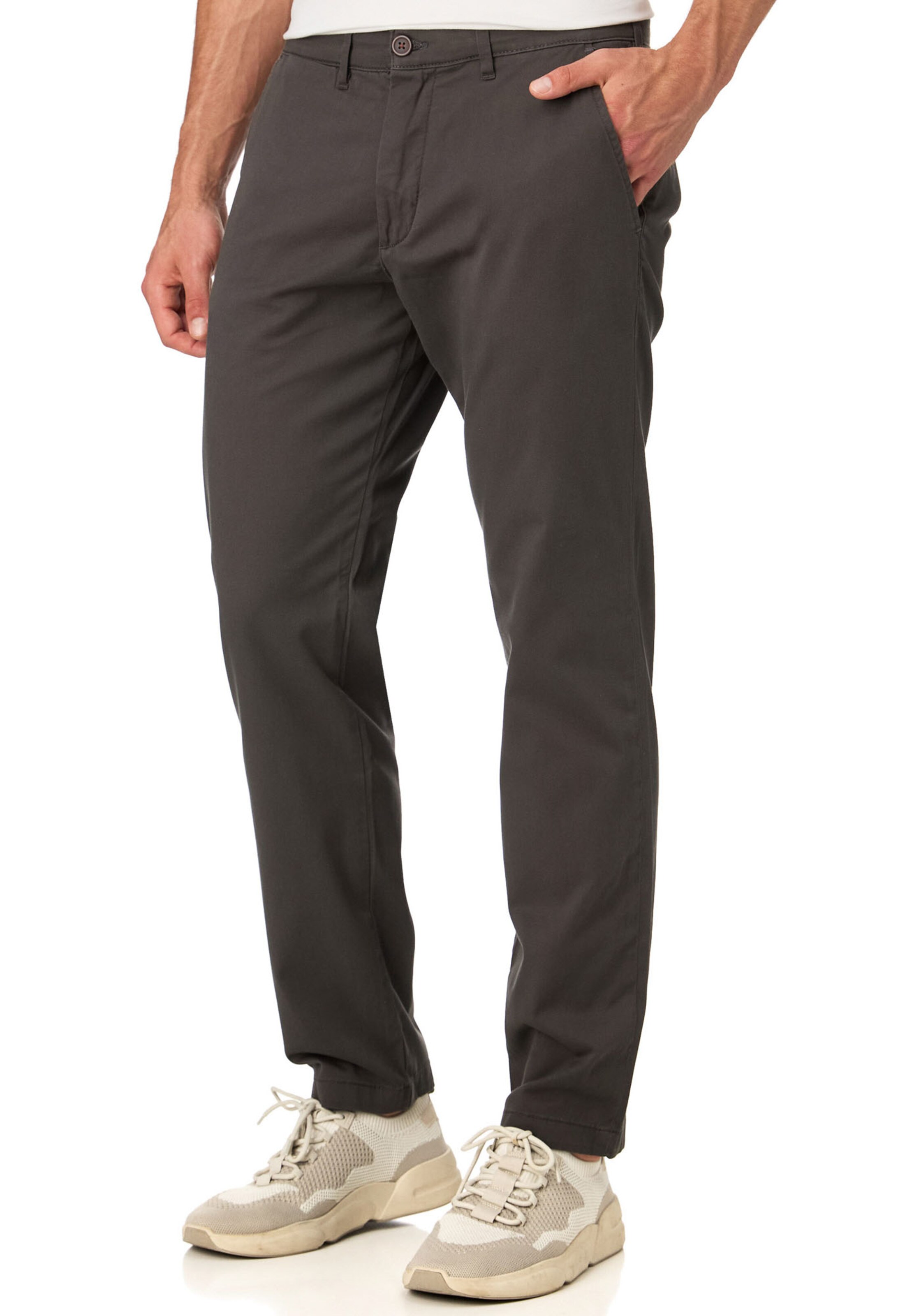 INDICODE JEANS Regular Chinohose in Braun