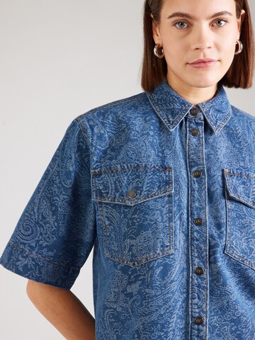 co'couture Blouse 'Dean' in Blue