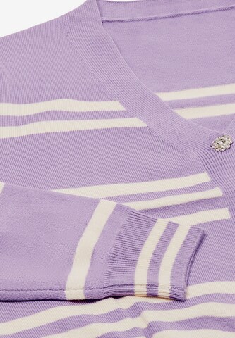 ZITHA Knit Cardigan in Purple