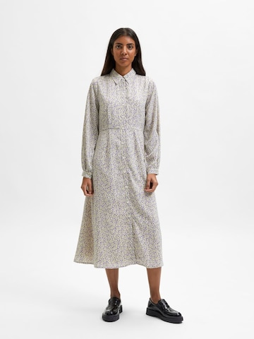 SELECTED FEMME Shirt Dress in White: front