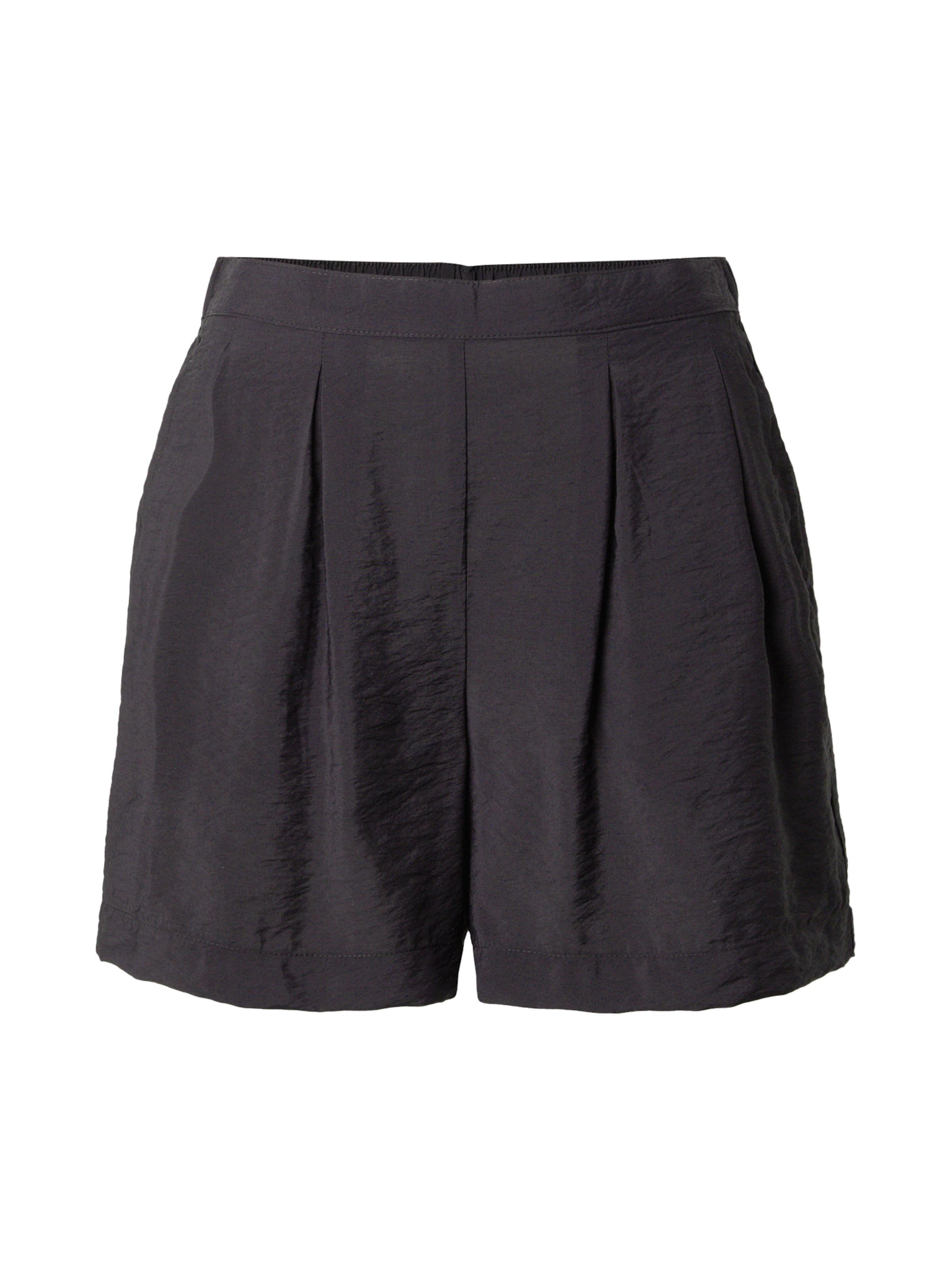 VERO MODA Wide leg Pleat-Front Pants 'VMJOSIE' in Black: front