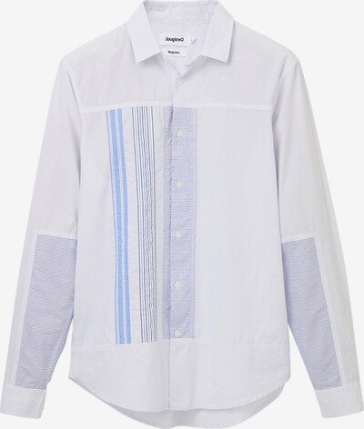 Desigual Button Up Shirt 'Bernard' in Blue / Light blue / White, Item view