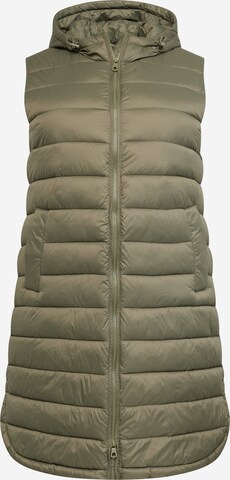 ONLY Carmakoma Bodywarmer 'MELODY' in Groen: voorkant