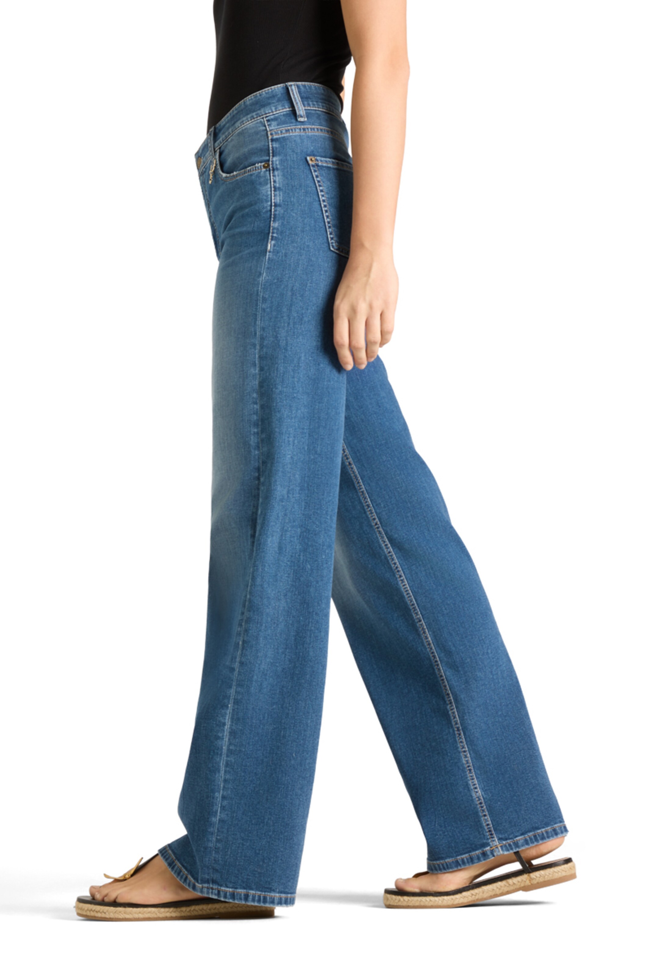 Cambio Regular Jeans ' Aimee ' in Blau