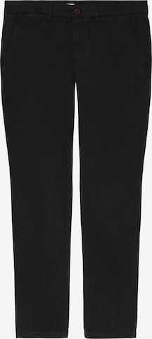 Pantaloni eleganți 'LUCA' de la KnowledgeCotton Apparel pe negru: față