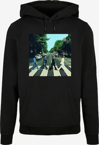Merchcode Sweatshirt 'Beatles - Album Abbey Road' in Zwart: voorkant