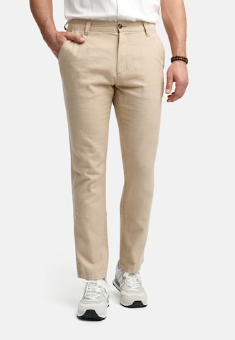 Regular Pantalon INDICODE JEANS en beige : devant