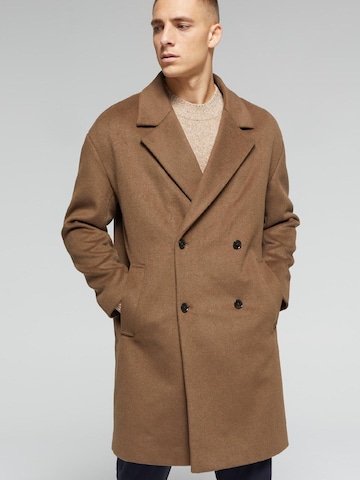 WE Fashion Between-seasons coat in Brown: front