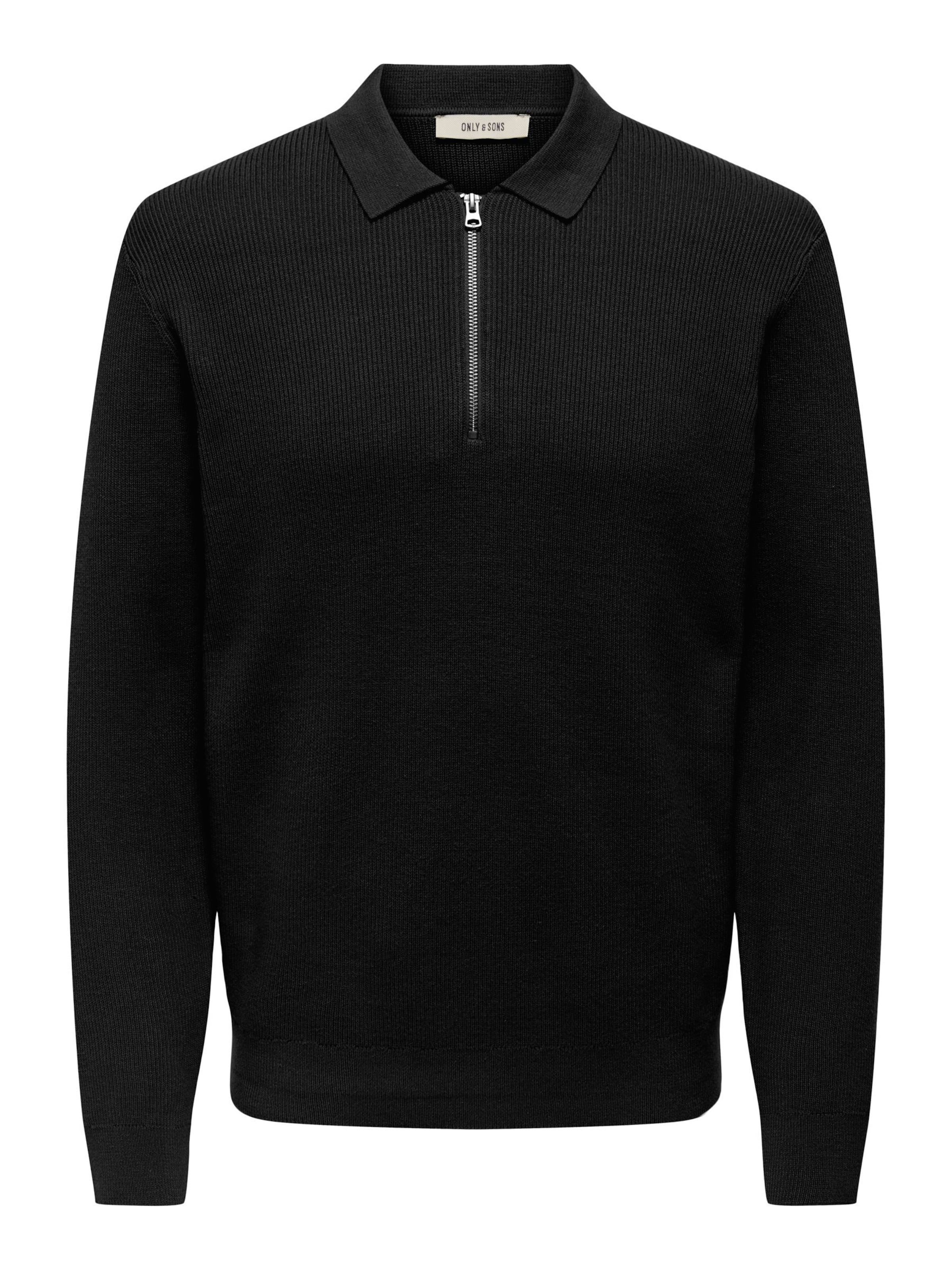 Only & Sons Sweater 'ONSPHIL' in Black: front