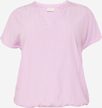 Bluză 'Danni' de la KAFFE CURVE pe roz: față