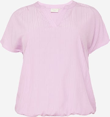 KAFFE CURVE Blouse 'Danni' in Roze: voorkant