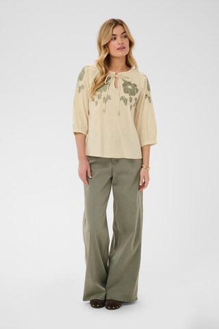 Cream - Blusa 'Zosa' em bege