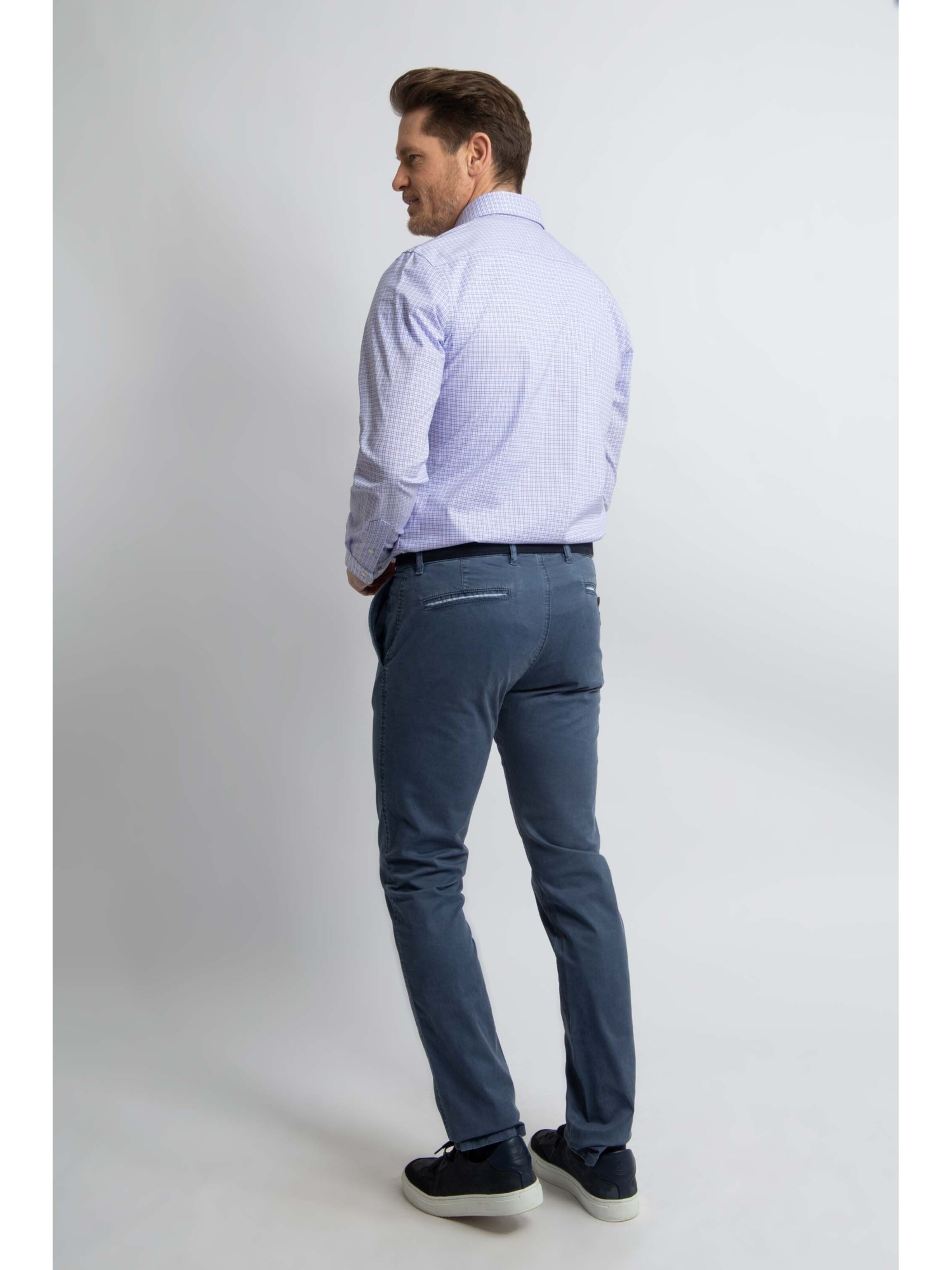 Steppin' out Slim Fit Hemd‌‌‌ in Blau