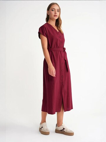 MixRay Dress in Red