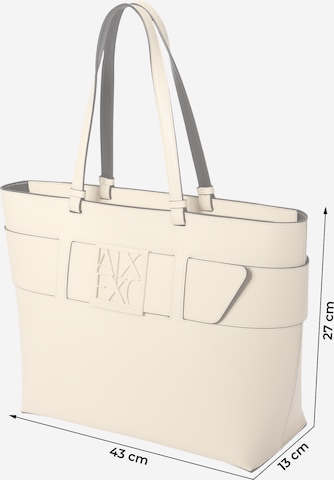 ARMANI EXCHANGE Ostoskassi värissä beige