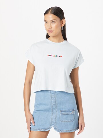 T-shirt Sonia Rykiel en bleu : devant