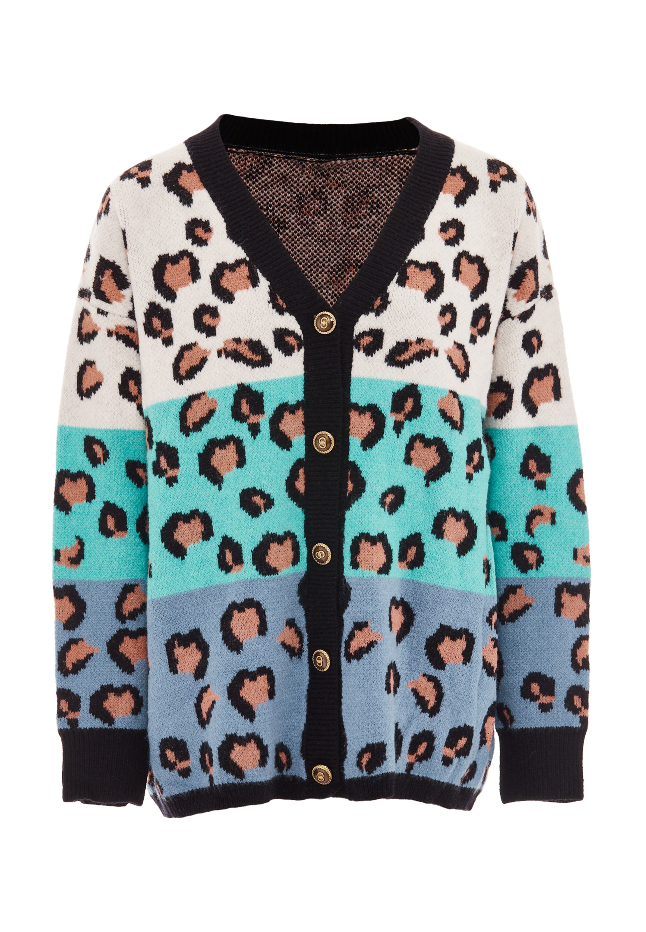 ebeeza Gebreid vest in Blauw: voorkant