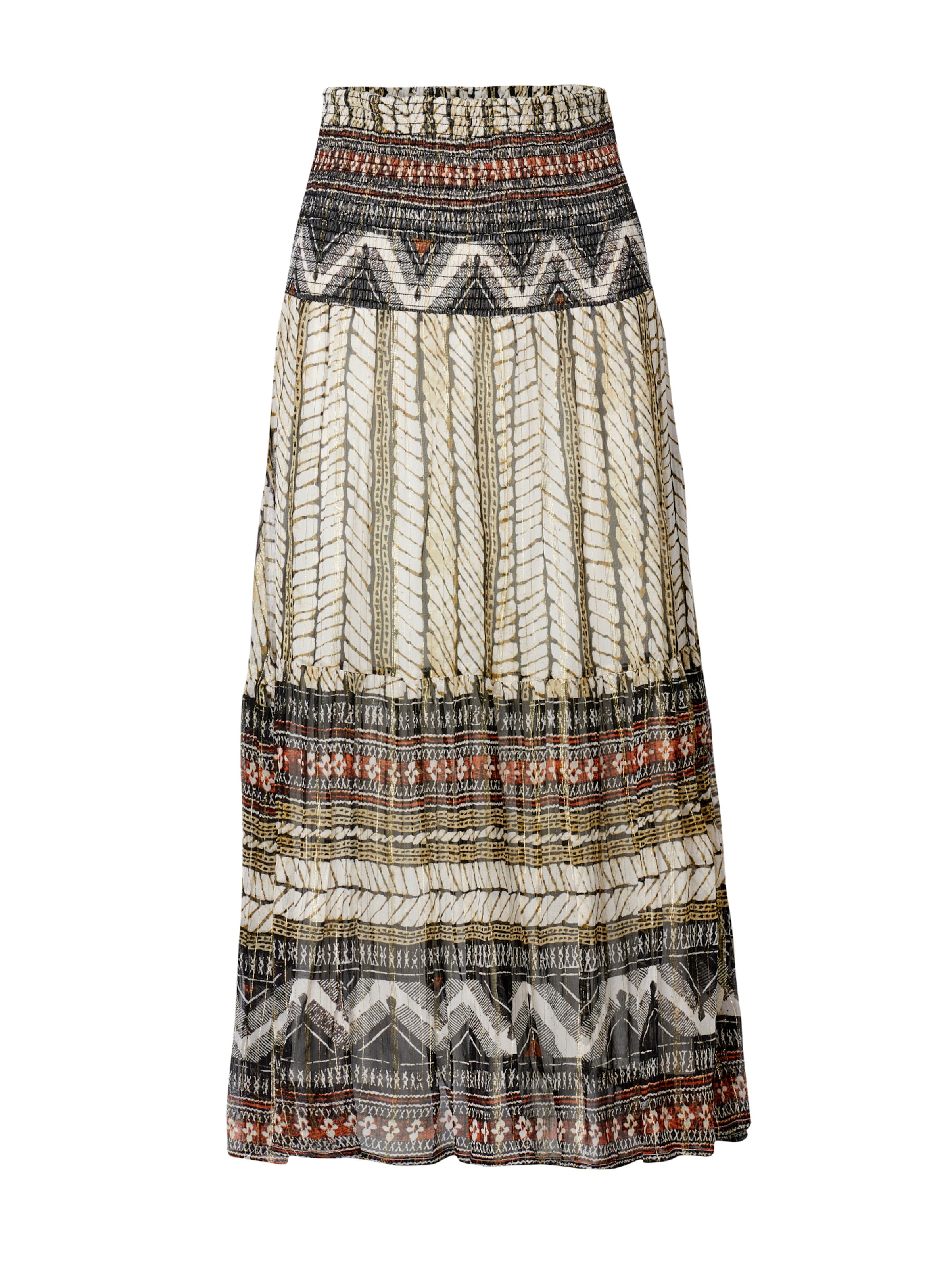 KOROSHI Sukňa - Hnedá: predná strana