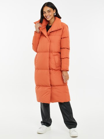 Threadbare Wintermantel 'Coral' in Oranje: voorkant