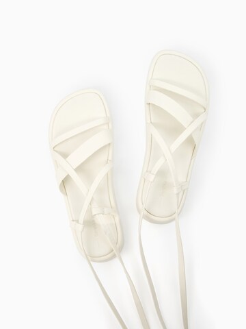 Bershka Strap sandal in White