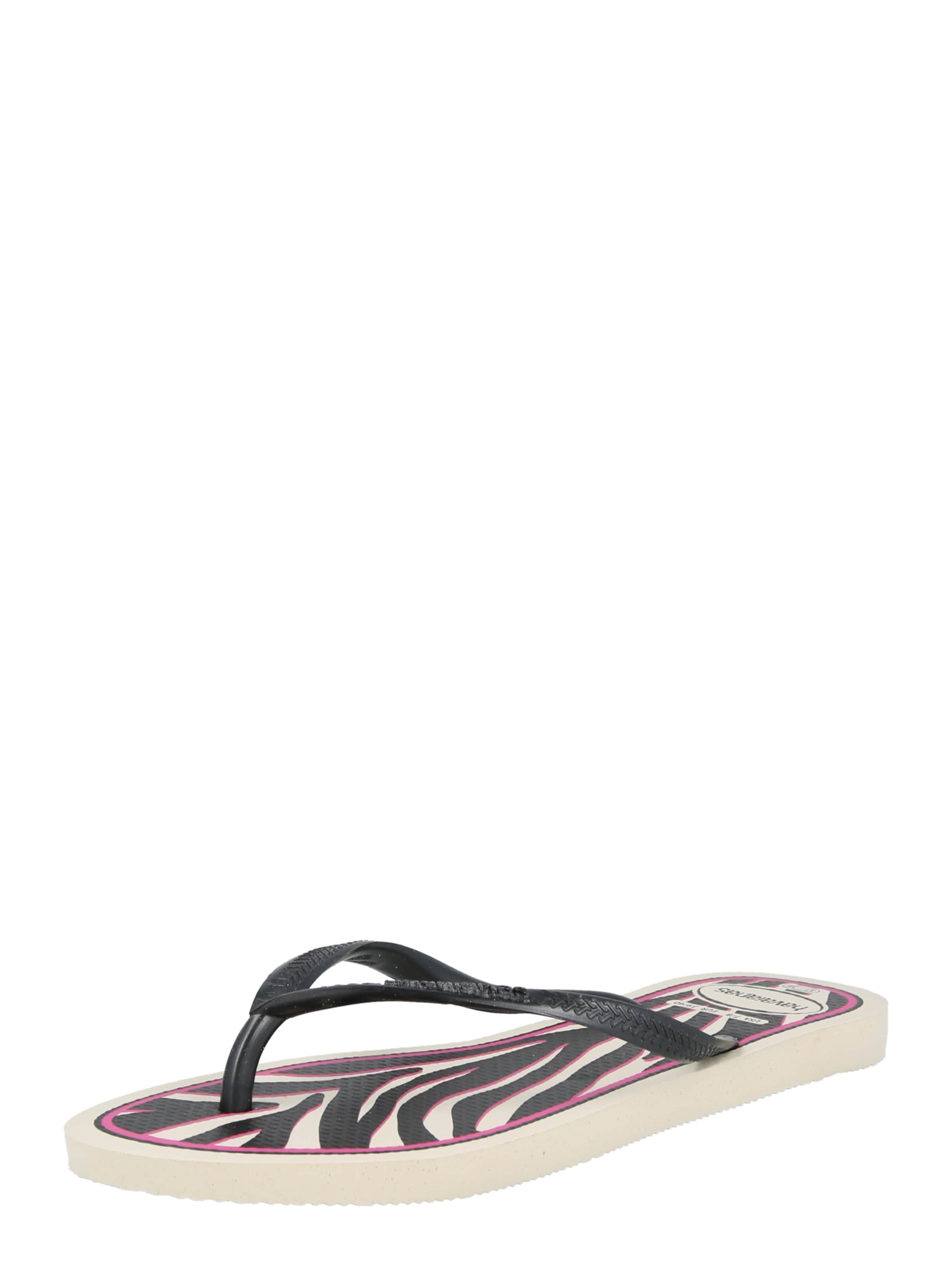 Infradito 'SLIM ANIMALS' di HAVAIANAS in nero: frontale