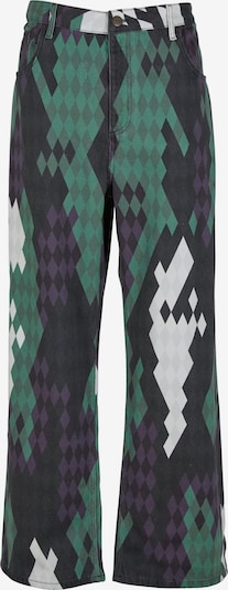 Jeans 'Dry' DEF di colore verde / lilla / nero / bianco, Visualizzazione prodotti