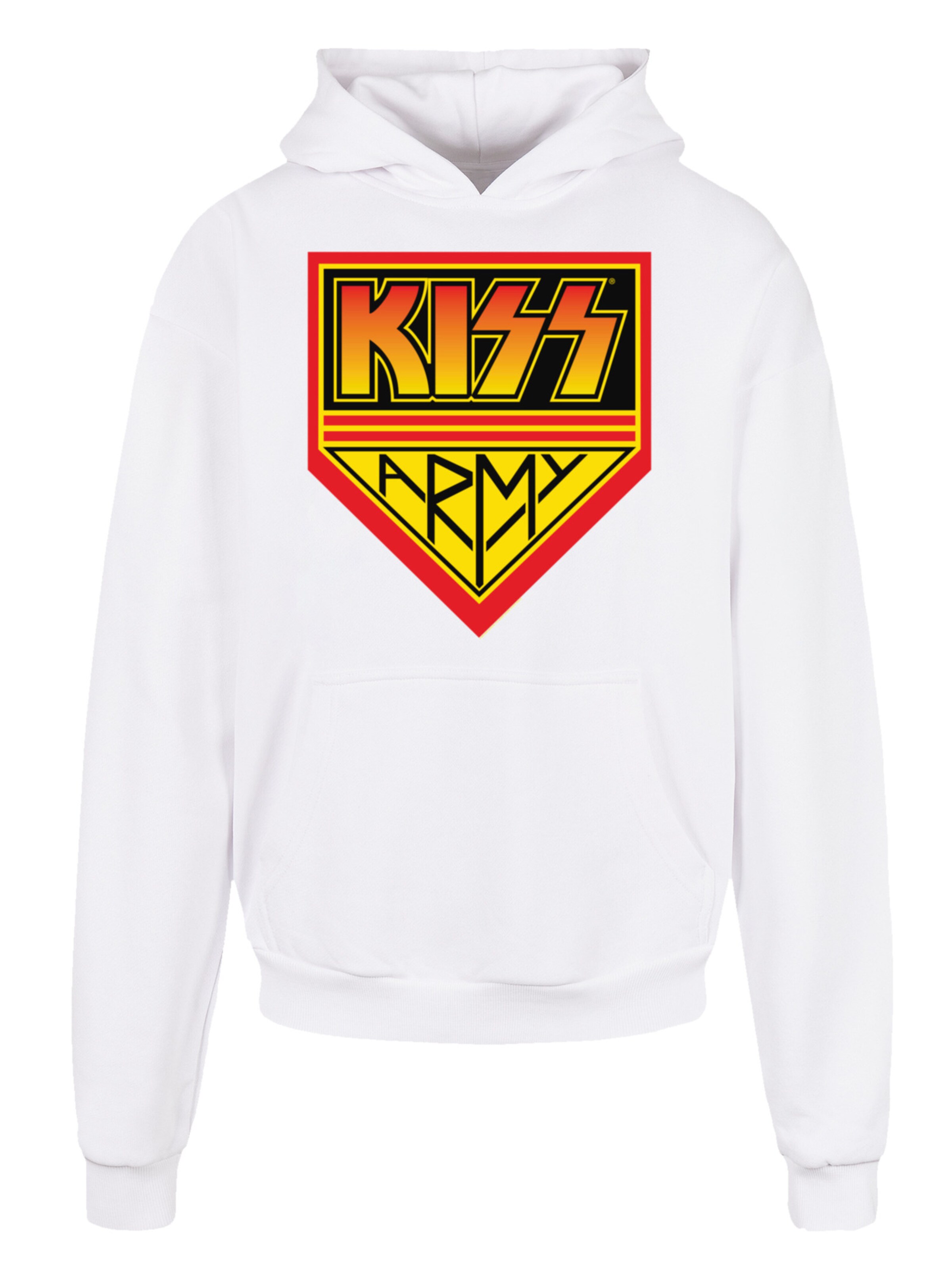 F4NT4STIC Sweatshirt 'Kiss' in White: front