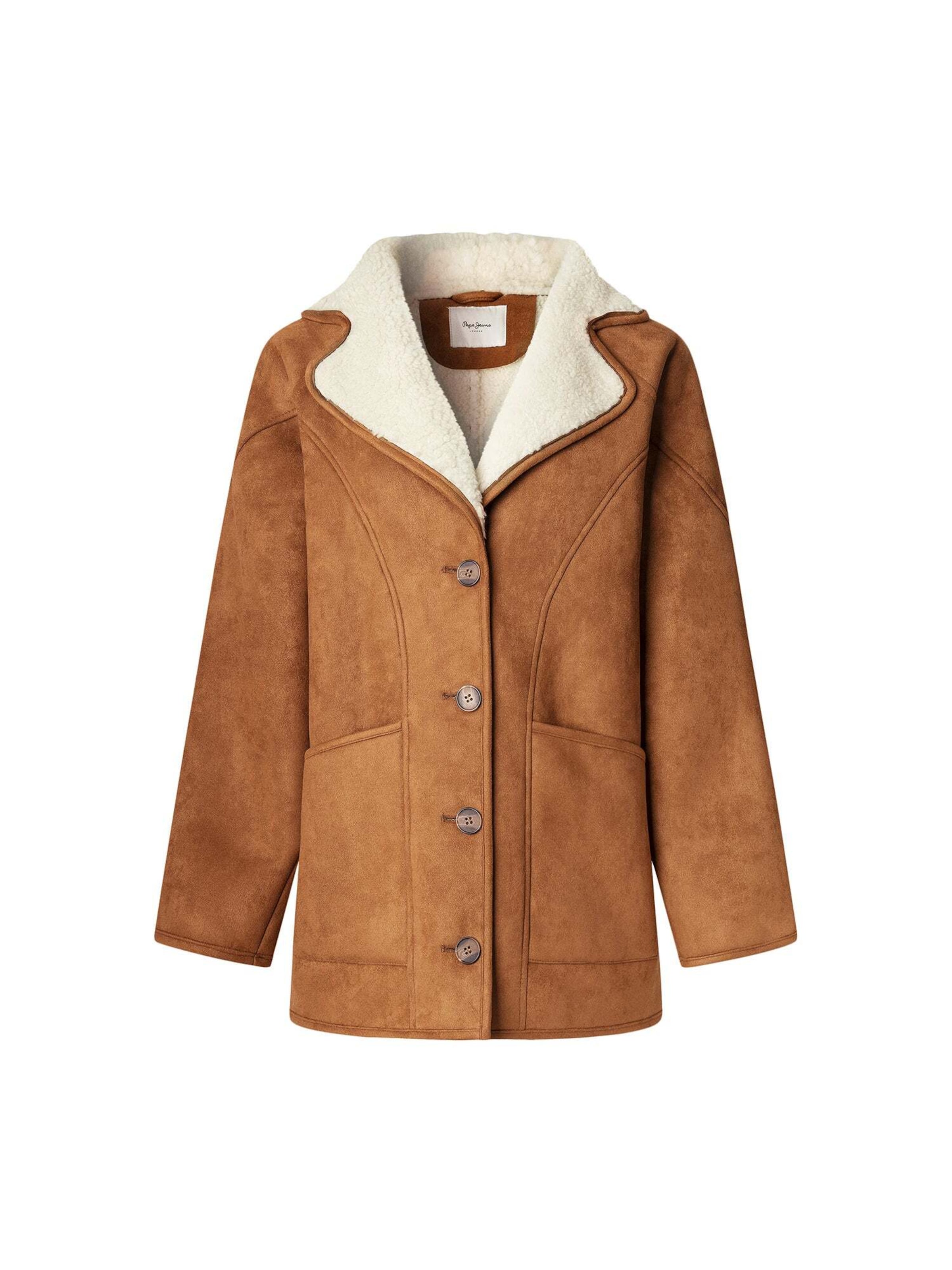 Pepe Jeans Wintermantel 'TERESA' in Beige: Vorderseite