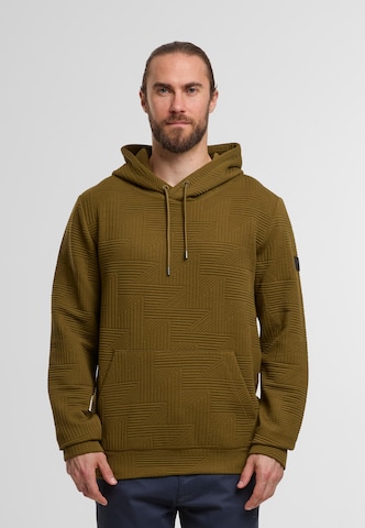 INDICODE JEANS Sweatshirt 'Huntsville' in Green: front