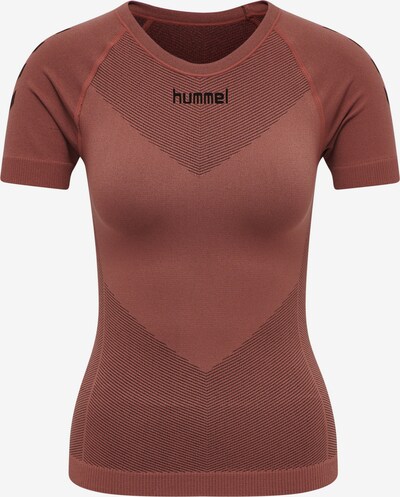 Hummel T-shirt fonctionnel 'First Seamless' en lie de vin / noir, Vue avec produit