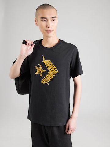 T-Shirt 'SHOELACE' CONVERSE en noir : devant