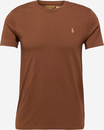 Polo Ralph LaurenRegular Fit Majica - smeđa boja: prednji dio