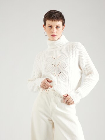 Pull-over comma casual identity en blanc : devant