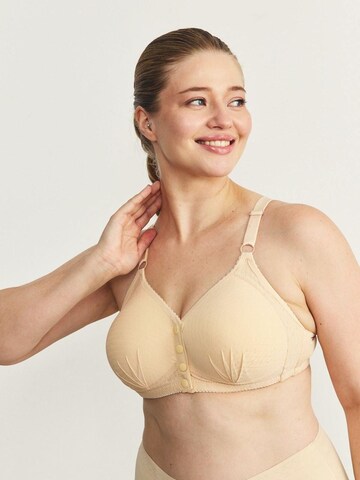 C&City Bralette Bra in Beige