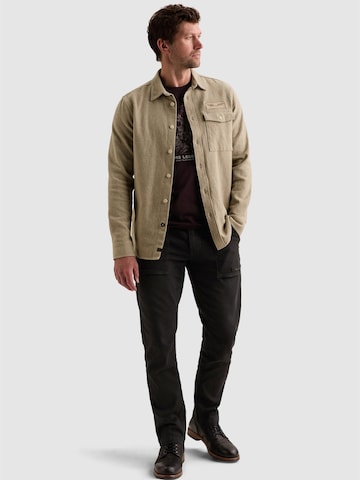 PME Legend Regular Fit Skjorte 'Flannel shirt with chest pocket' i beige