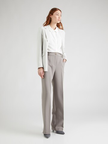 modström Loose fit Trousers with creases 'Gale' in Grey