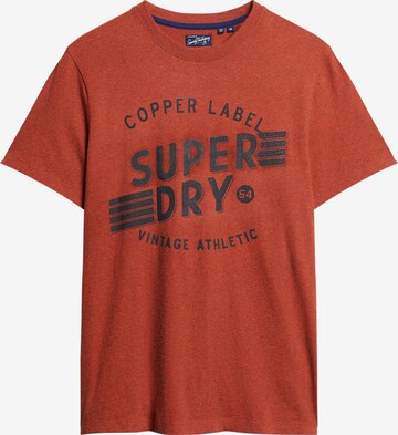 T-Shirt Superdry en rouge : devant