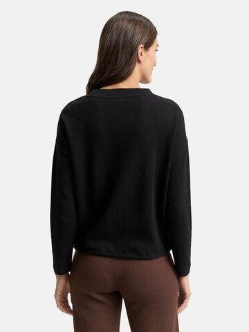 TOM TAILOR Sweatshirt in Black