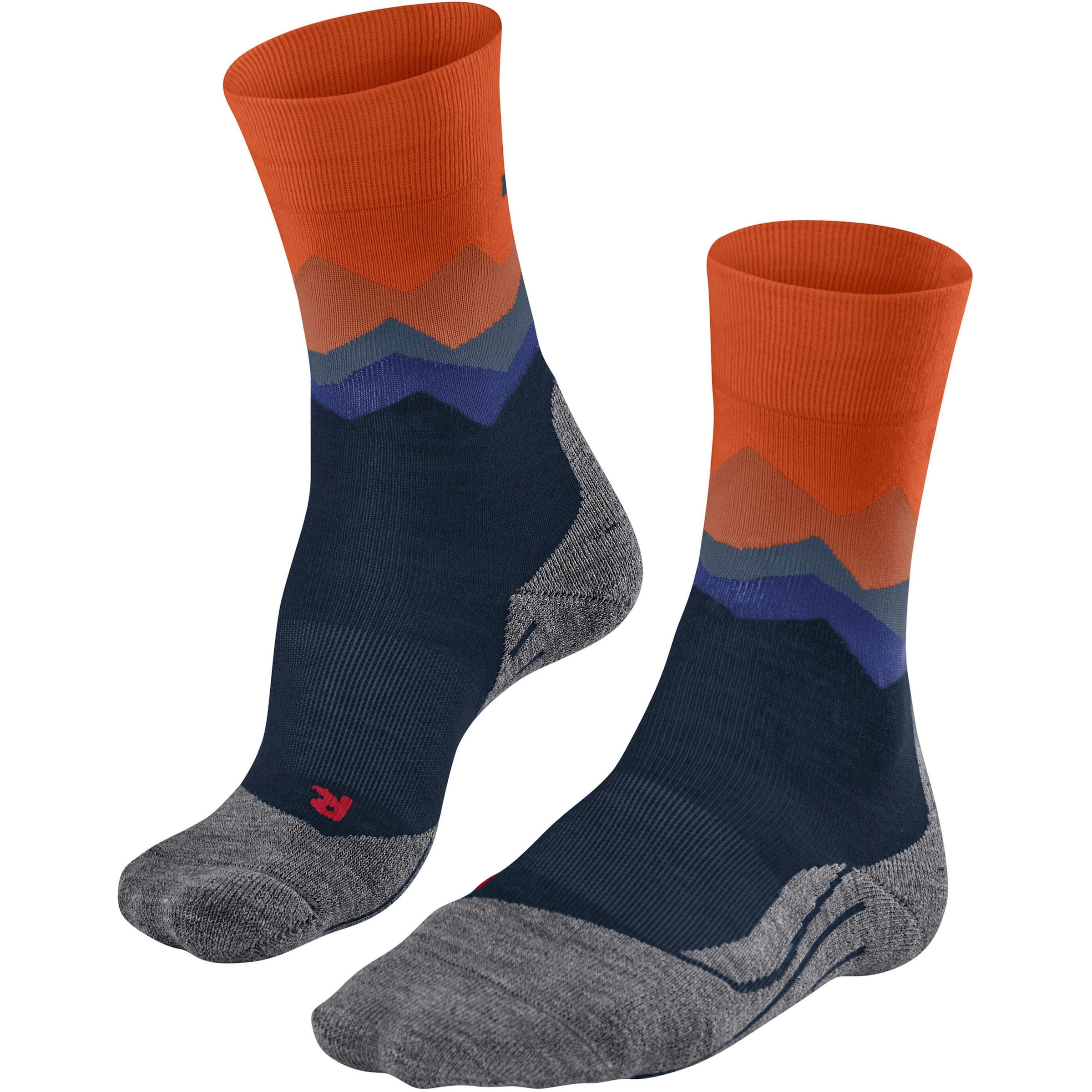 FALKE Athletic Socks 'TK2 Crest' in Blue / Navy / Grey / Lobster, Item view