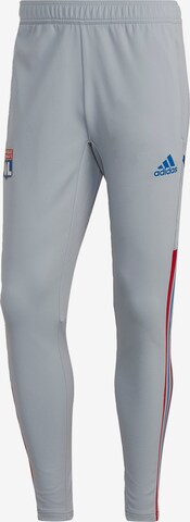 Skinny Pantaloni sportivi 'Tiro 21' di ADIDAS PERFORMANCE in grigio: frontale