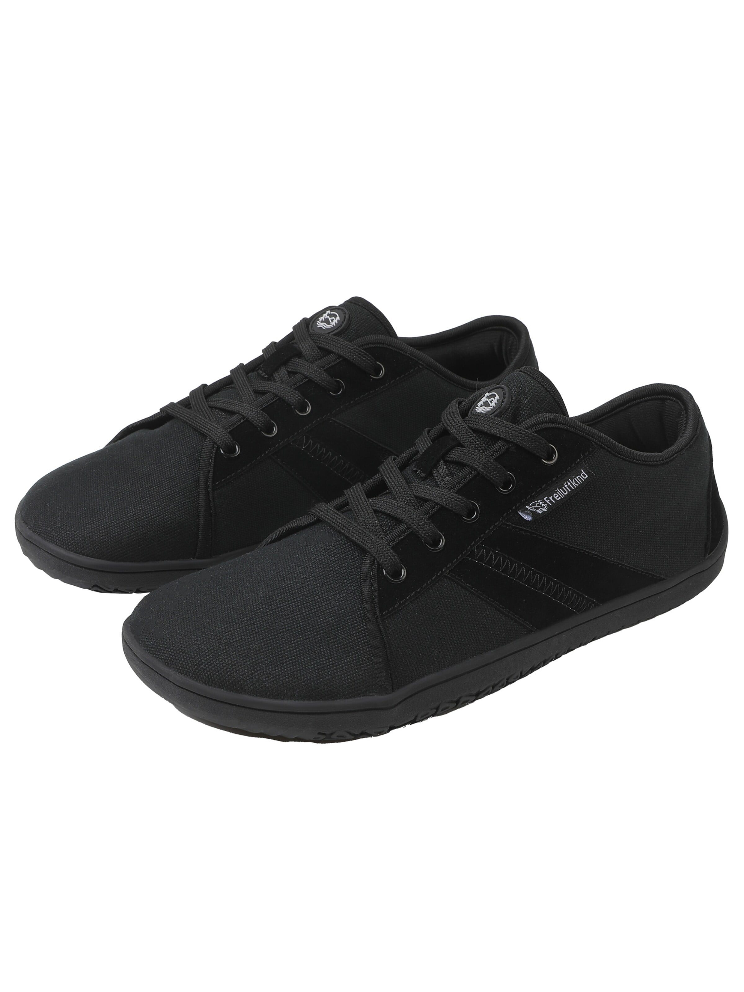 Freiluftkind Sportlicher Schnürschuh 'Baker'‌‌‌ in Schwarz: Vorderseite
