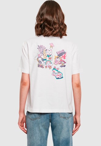 T-shirt 'Kawaii Dreams' Miss Tee en blanc : devant