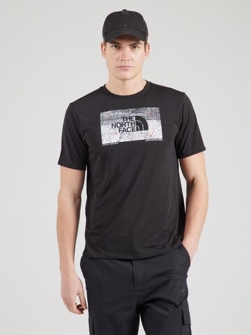 Tricou funcțional 'Foundation' de la THE NORTH FACE pe negru: față