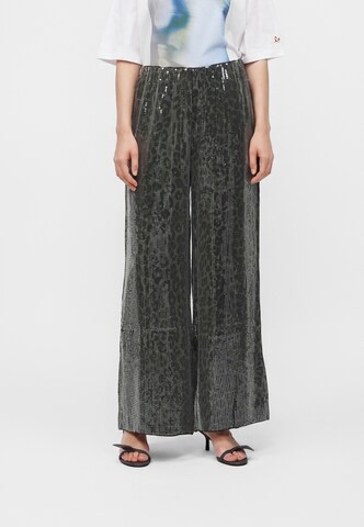 Wide Leg Pantalon Lala Berlin en vert : devant